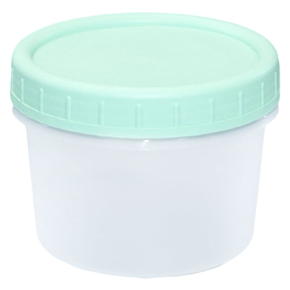 Gnwei 4 OZ Freezer Storage Containers, Small Plastic Containers with Twist Top Lids, Round Food Storage Containers, Reusable Soup Container Microwave/Dishwasher Safe