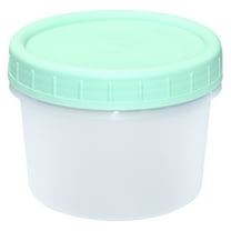 Gnwei 4 OZ Freezer Storage Containers, Small Plastic Containers with Twist Top Lids, Round Food Storage Containers, Reusable Soup Container Microwave/Dishwasher Safe