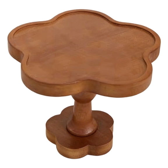 Gnwei 7.5inch Wood Dessert Table Display Wooden Cupcake Stands Rustic Round Cake Stand Wood Dessert Serving Trays for Christmas Party Baby Shower Wedding Birthday