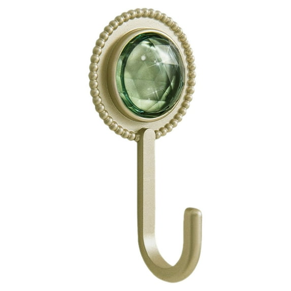 Gnwei Adhesive Hooks Cute Utility Hooks, Heavy Duty Adhesive Hooks, Jeweled Wall Mount Hangers Hanging Coat Hooks Decorative Towel Hangers for Kitchen Bathroom