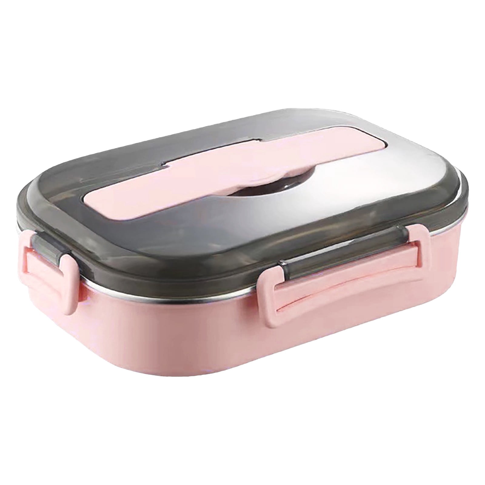 Gnwei Bento Box Adult Lunch Box, Portable Insulated Lunch Containers Set, 2-Tier Stackable Stainless Steel Bento Boxes with 4 Compartments, Leakproof Food Container