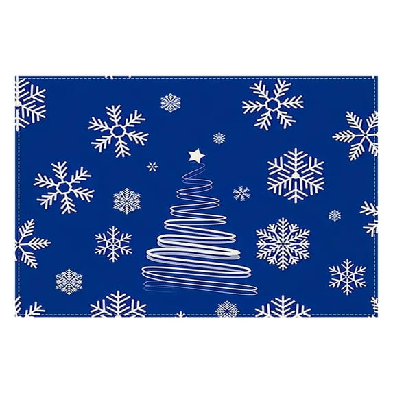 Gnwei Christmas Decoration - Christmas Placemats, 11.8x15.7 Inch Red Candy Table Mats, Seasonal Winter Xmas Holiday Table Decors for Home Kitchen Dining Party Decoration