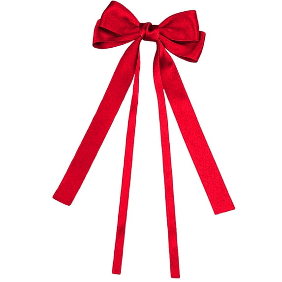 Gnwei Christmas Decoration - Velvet Christmas Bows 12'' x 5.2'' Velvet Ribbon Vintage Raw Edge Bows for Christmas Tree Rustic Crafts Gift Door Garland Home Decor