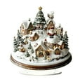 thumbnail image 1 of Gnwei Christmas Decorations Indoor - Christmas Teapot House Table 2D Acrylic Teapot Shaped Christmas House Tabletop Ornaments with Base Christmas Decorations for Home Table Fireplace, 1 of 9