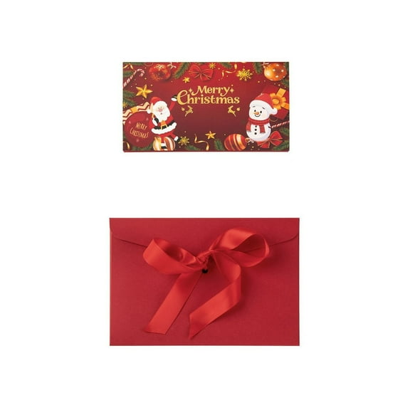 Gnwei Christmas Money Gift Cards Book for Surprise Christmas Gifts, 6 Money Envelopes for Xmas Cash Gifts Card Holder, Xmas Money Holders for Cash Gift Ideas