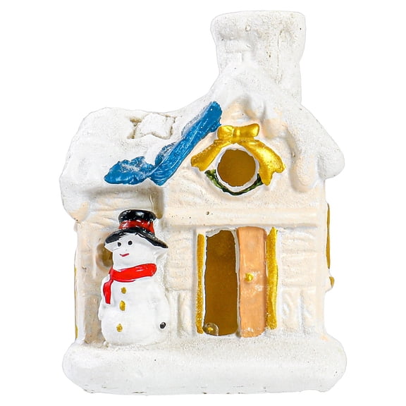 Gnwei Christmas Village Sets-Christmas Decorations,LED Lighted Christmas Village Houses with Figurines, Christmas Village Collection Indoor Room Decor - Collectible Buildings