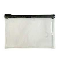 Gnwei Clear Pouch with Zipper for Exams, Clear, Soft and Waterproof Zipper Bags, Office Bags, Cosmetic Bags, Currency Bags, Stationery Bags, Multi-Purpose Bags, 5.7x8.6 IN