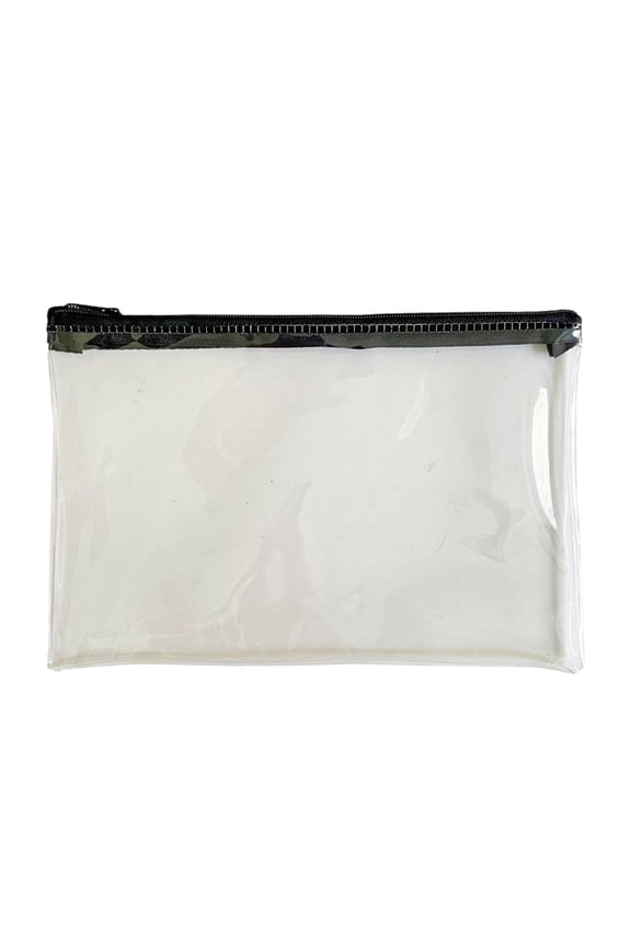 Clear Pouch with Zipper for Exams, Clear, Soft and Waterproof Zipper Bags, Office Bags, Cosmetic Bags, Currency Bags, Stationery Bags, Multi-Purpose Bags, 5.7x8.6 IN