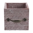 thumbnail image 1 of Gnwei Country Style Wood Planter Box, Rustic Wooden Flower Box - 3.3"x3.7" Square Planter - Small Wood Crates Succulent Planters - Decorative Wooden Boxes for Flower Arrangements, 1 of 8