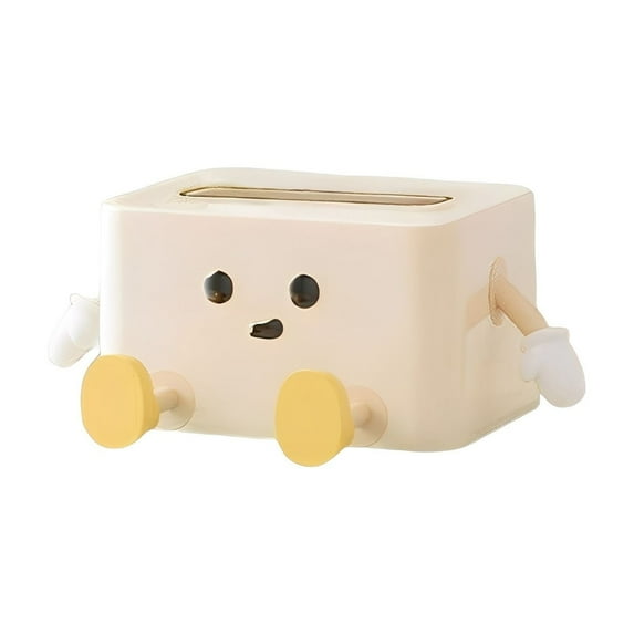 Gnwei Cute Tissue Box Organizer Cover for Storage Napkin Facial Tissue Holder Desktop Organizer Remote Control Decorative Box Tissue Box for Home Office Restaurant Car