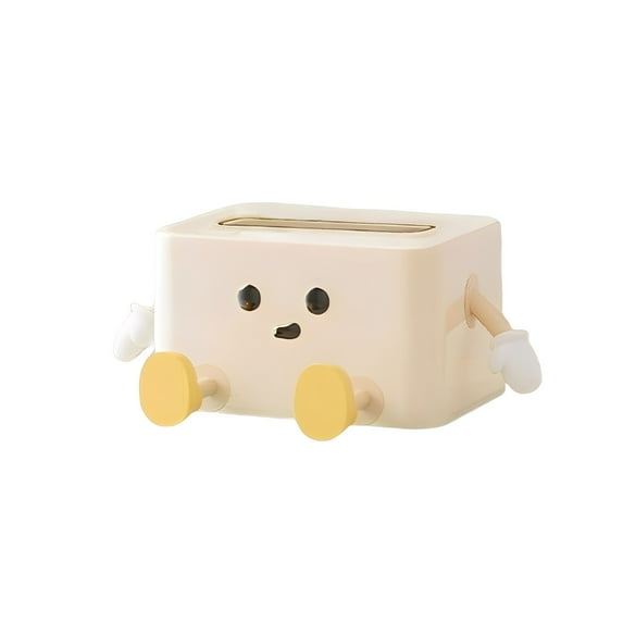 Gnwei Cute Tissue Box Organizer Cover for Storage Napkin Facial Tissue Holder Desktop Organizer Remote Control Decorative Box Tissue Box for Home Office Restaurant Car