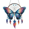 thumbnail image 1 of Gnwei Dream Catcher Wall Hanging, Butterfly Feather Dreamcatcher Wall Decor Handmade Dream Catchers Boho Room Decor for Bedroom, Nursery Walls Art Birthday Gifts, 1 of 9