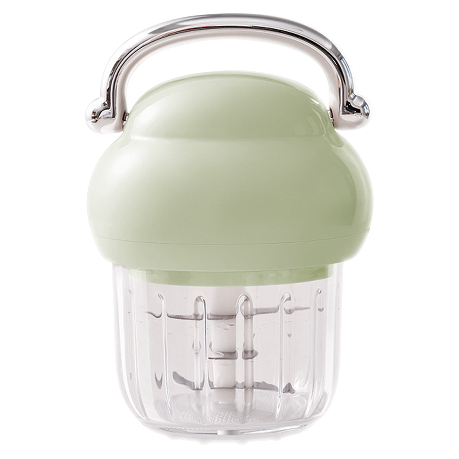Gnwei Electric Garlic Chopper, 350ML Mini Portable Veggie Grinder Small Onion Mincer Food Processor Vegetable Ginger Cordless Blender Masher Rechargeable Cutter Slicer