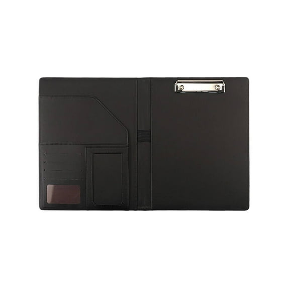 Gnwei Expanding File Folder, Letter Size Filing Folder, Portfolio Folder with Calculator Faux Leather Padfolio with A4 Size Clipboard for Business Interview and Resume