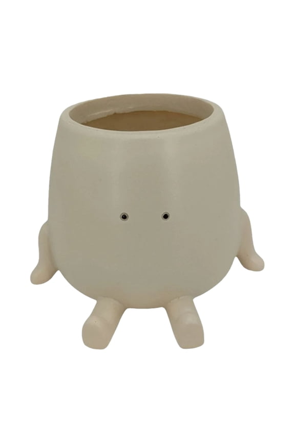 Face Planter Pot Funny Smiley Head Plant Pots with Drainage Hole for Indoor Outdoor Plants, Cute Face Smiley Succulent Flower Pot, Unique Gifts on Birthday, Holiday