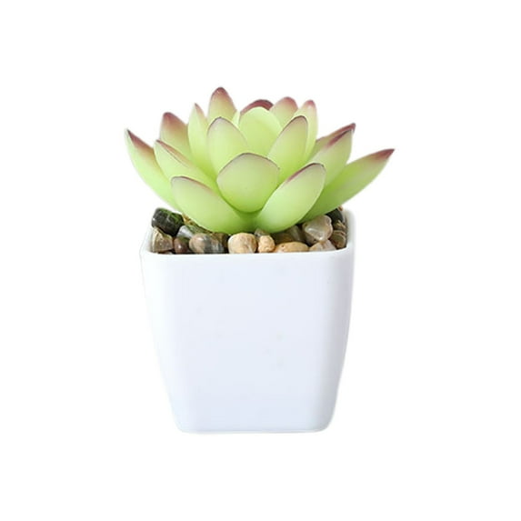 Gnwei Fake Plants Potted Artificial Plants, Mini Faux Plants in White Pots Greenery Décor for Home Office Table Shelf Bathroom Farmhouse Indoor Decoration