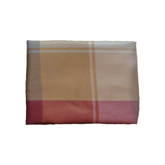 Gnwei Fall Buffalo Plaid Round Tablecloth 70 Inch Autumn Thanksgiving Orange Checkered Polyester Table Cloth Rustic Harvest Table Cover for Kitchen Dinner Home Decor