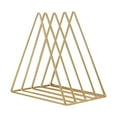 thumbnail image 1 of Gnwei Files Folder Stand Desktop File Organizer, Triangle Wire Magazine Holder Book Shelf, 4 Slot File Sorter Eye-catching Decoration for Indoor Office Home, Photography Props, 1 of 2