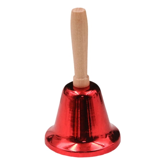 Gnwei Hand Call Bells Loud Hand Bells Metal Signal Ringing Bell Christmas Santa Bells with Handle for Service Dinner School Classroom Game Pets Wedding Party Animals