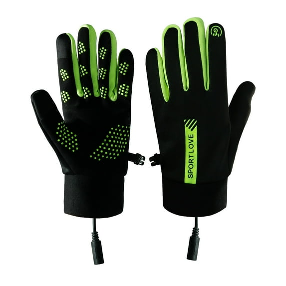 Gnwei Heated Gloves for Women-2200mAh 3 Levels Temperature Control 6 Hours Heating Thin Electric Heated Warm Gloves Suitable for Daily Warmth Keeping Cycling Chores in Winter