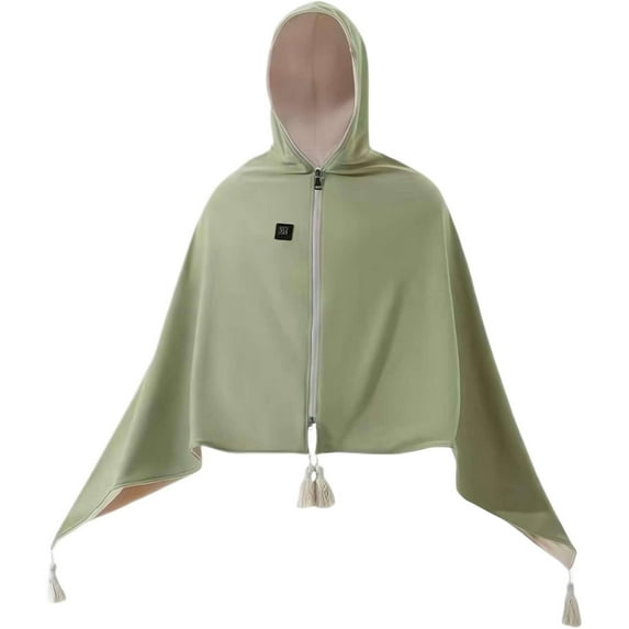 Gnwei Heated Shawl Wraps for Women,Portable Heated Blanket, Heating Shawl USB Electric Heated Blankets,Soft Zipper Wearable Heating Blanket for Outdoor,Home