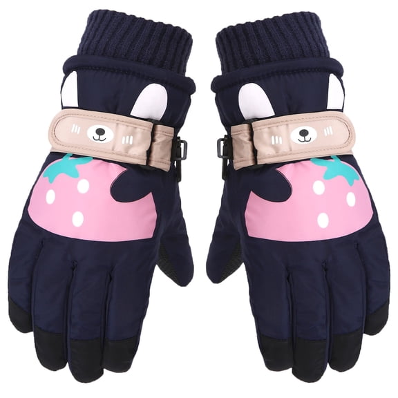 Gnwei Kids Waterproof Warm Winter Ski Gloves, Toddler Mittens Winter Snow Glove waterproof mitten Warm Fleece Kid Ski Gloves for Boys Girls