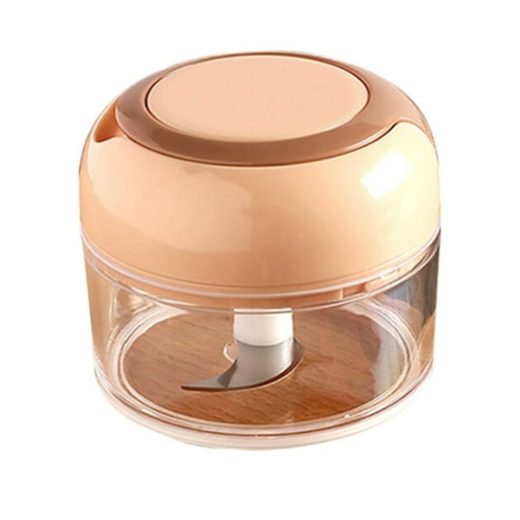 Gnwei Manual Food Processor, Vegetable Chopper -Easy Pull Hand String- Portable Stainless Steel Hand Food Chopper, Cutter, Garlic Mincer, Onion, Veggie, Fruit Chopper, Dicer w/Container