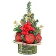 thumbnail image 1 of Gnwei Mini Christmas Tree Decorations, 9-Inch Small Table Top Portable Christmas Tree with Red Berries for Kid Gift Office Tabletop and Room Desktop Holiday Party Decorations, 1 of 9