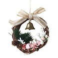 thumbnail image 1 of Gnwei Mini Christmas Wreath 5 Inch Small Norfolk Wreaths for Kitchen Cabinets Vintage Mini Wreath Rustic for Xmas Front Door Window Chair Fireplace Farmhouse Decor, 1 of 5