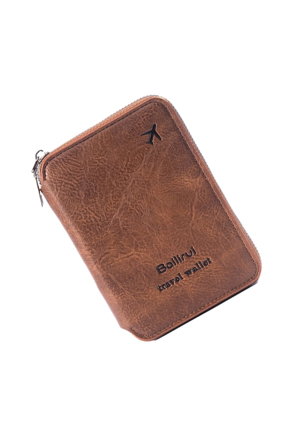 Multi-Functional RFID Passport Wallet – PU Leather Travel Passport Holder, Anti-Theft Storage Case – Essential Travel Wallet & Protective Case for Passports & Cards