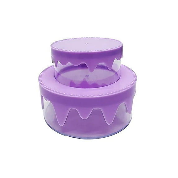 Gnwei Multi-Layer 1 Pack Clear Cake Box,Tall Cake Box Carrier, Tiered Transparent Cake Packaging Boxes 4 Inch, Round Cake Containers with Boards for Party(Clear Lid, Round 4inch)