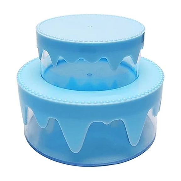 Gnwei Multi-Layer 1 Pack Clear Cake Box,Tall Cake Box Carrier, Tiered Transparent Cake Packaging Boxes 4 Inch, Round Cake Containers with Boards for Party(Clear Lid, Round 4inch)