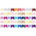 thumbnail image 1 of Gnwei Multicolor Bows, Mini Ribbon Bows 50 Pcs Christmas Mini Bow Tiny Twist Tie Bow Handmade Craft Gift Wrapping Ribbon for DIY Sewing Xmas Tree Wreath Party Decor, 1 of 7