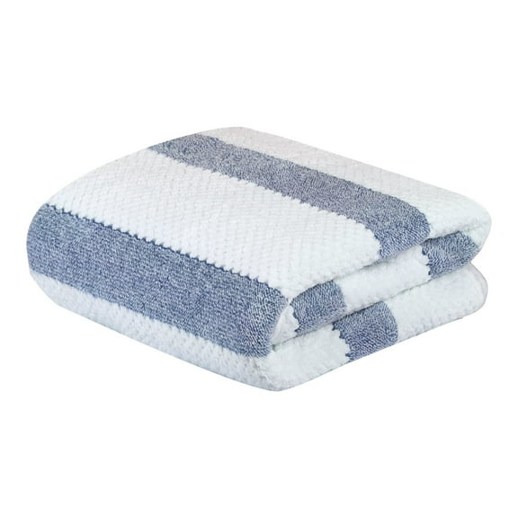 Gnwei Oversized 27x55 Inch Stripe Beach Towel Thin Terry Large L Beach Towel Essentials Soft Super Absorbent Pool Travel Bath Swim Camping Towels Bulk Men Women Adults Gift