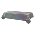 thumbnail image 1 of Gnwei Pastel Gradient Iridescent Tablecloth - 108 Inches Rainbow Plastic Table Cloth Disposable Table Cover for Birthday Baby Showers Bridal Showers Princess Theme Party Decorations, 1 of 6