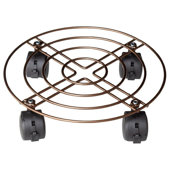 Gnwei Plant Caddy with Wheels Heavy Duty Metal Iron Large Potted Plant Stand Holder Move Around Indoor Outdoor Garden Patio Flower Pot Planter Adjustable Rolling Dolly Casters