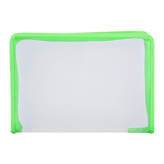 Gnwei Plastic Envelopes, A4 Letter Size Poly Zip Envelopes File Folders, Translucent Expanding Document Wallet Pouch with Zipper for School and Office Supplies, 13 x 9 Inches