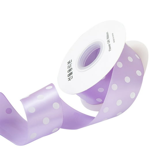 Gnwei Polka Dot Grosgrain Ribbon, Spool Black and White Dot Craft Ribbon for Christmas Gift Wrapping DIY Crafts Hair Bows Wedding Party Decor Sewing and Home Decoration