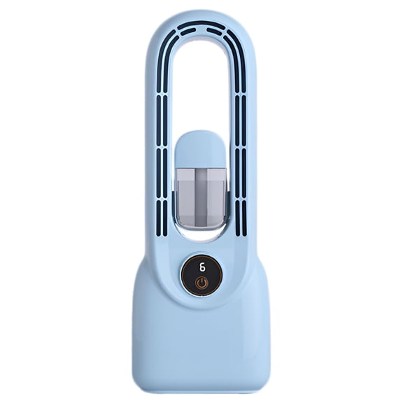 Gnwei Portable Air Conditioner with Chiller and Humidifier Summer Portable Air Conditioner Rechargeable Fan with Spray for Room Car Desktop Use, Quiet Desktop Cooling Fan