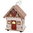 thumbnail image 1 of Gnwei Pre Lit Christmas Village Decor: 3D Wood Houses with Lighted - Christmas Decorations Indoor - White Xmas Holiday Farmhouse Rustic Decor for Home Table Room, 1 of 4