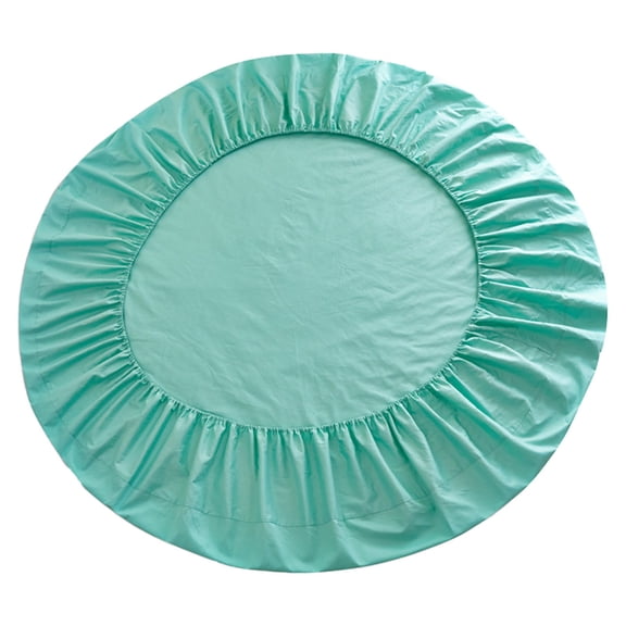 Gnwei Round Bed Sheets Cover, 200cm (78.7") Diameter, Easy Fit for Deep Less Than 10.6" Fitted Circular Circle Bed, 100% Cotton Piece for Pocket Twin Hotel Home, Multicolour