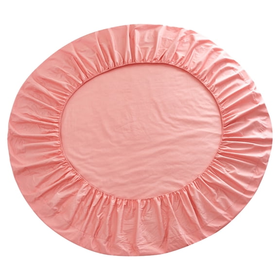 Gnwei Round Bed Sheets Cover, 200cm (78.7") Diameter, Easy Fit for Deep Less Than 10.6" Fitted Circular Circle Bed, 100% Cotton Piece for Pocket Twin Hotel Home, Multicolour