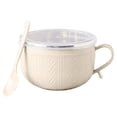 thumbnail image 1 of Gnwei Soup Bowls with Lids and Handles 30 oz Microwave Safe Ceramic Soup Mug Microwavable Ramen Containers with Lids Large Colorful Cups for Noodle Cereal Kitchen, 1 of 9