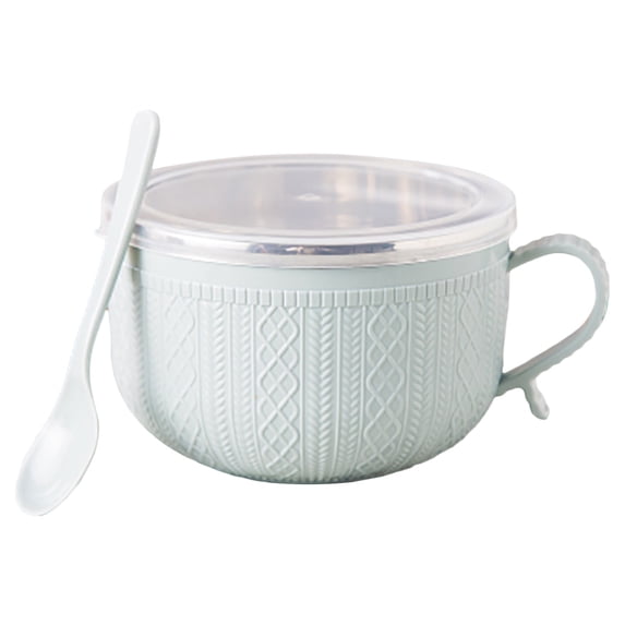 Gnwei Soup Bowls with Lids and Handles 30 oz Microwave Safe Ceramic Soup Mug Microwavable Ramen Containers with Lids Large Colorful Cups for Noodle Cereal Kitchen