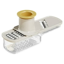 Gnwei Vegetable Chopper Cutter Slicer Multifunctional 3-in-1 Food Veggie Salad Onion Chopper Cutter Dicer with Container, Hand Protector, Drain Strainer, for Garlic, Chili, Celery, Meat