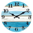 thumbnail image 1 of Gnwei Wall Clock 10 Inch Battery Operated Silent Non-Ticking Wall Clock Vintage Retro Rustic Style Decorative for Bedroom Living Room Kitchen Home Office, 1 of 8