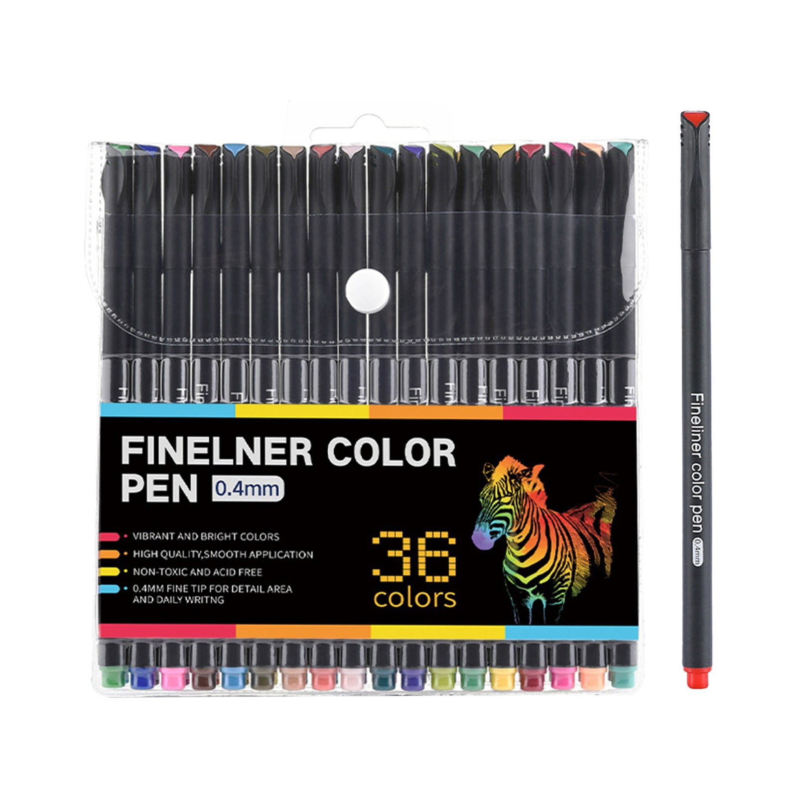Gnwei Washable Colored Outline Markers Set – 0.4mm Fineliner Pen Set, Fine Point Markers, Drawing Pens – Perfect for Journaling, Note Taking, Calendar, Adult Coloring, Scrapbooking
