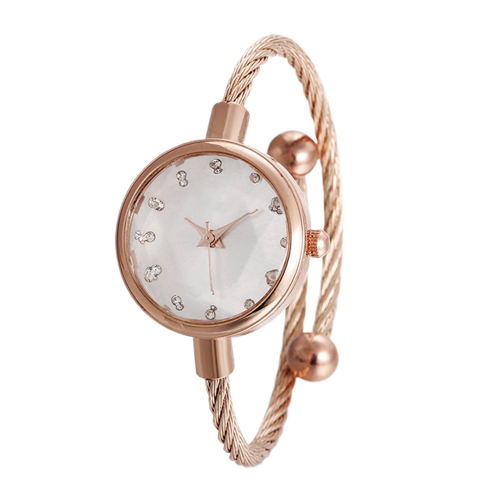 Analog Quartz Watch with Glitter Diamonds Bracelet Waterproof Wristwatch Cute Unicorn Design Watch & Bracelet Set, Wristwatch  main image 4