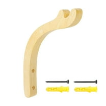 Gnwei Wooden Wall Hooks for Plants - Decorative Wooden Hooks for Wall Mount, Indoor Plant Hangers, Decorative Wood Wall Hooks for Hanging Planters, Lanterns, Wind Chimes & Garden Decor