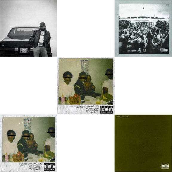 Gnx (X) & Good Kid, M.A.A.D City & Good Kid, M.A.A.D City (Remixes) & To Pimp A Butterfly & Untitled Unmastered (X) [CD Bundle]
